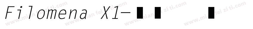 Filomena X1字体转换